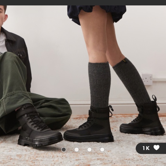 Dr. Martens Combs Tech Element+ Poly Rip-Stop Boots Black Unisex - Picture 4 of 10